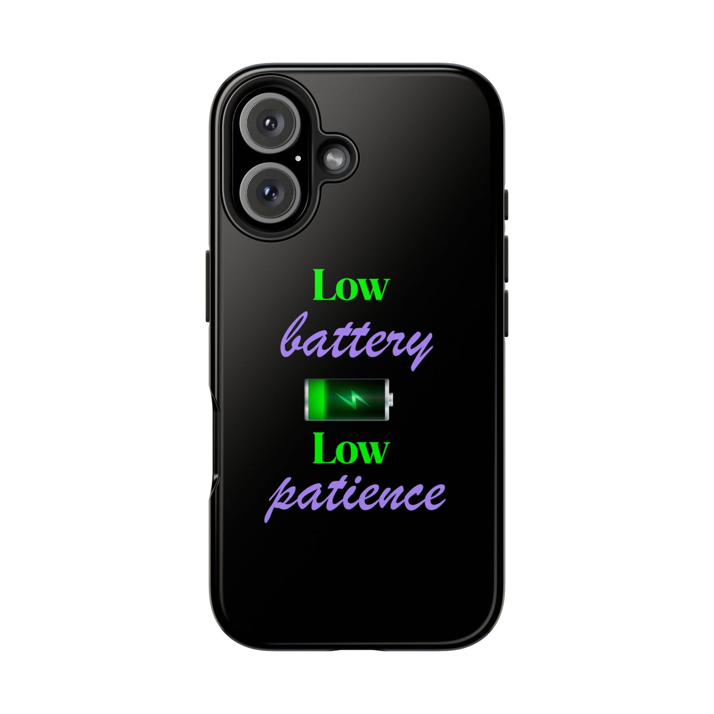 Low battery Tough Phone Cases