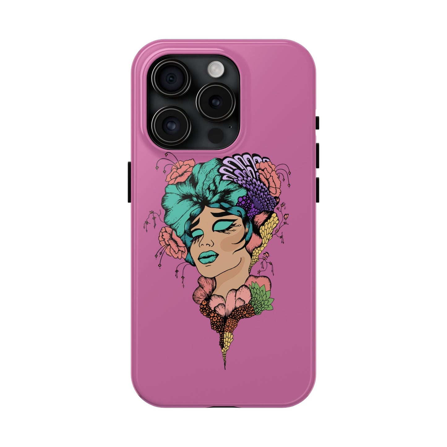 Floral Woman Tough Phone Cases