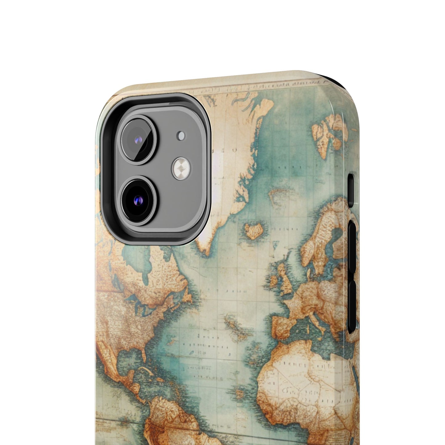 Vintage World Map Tough Phone Cases