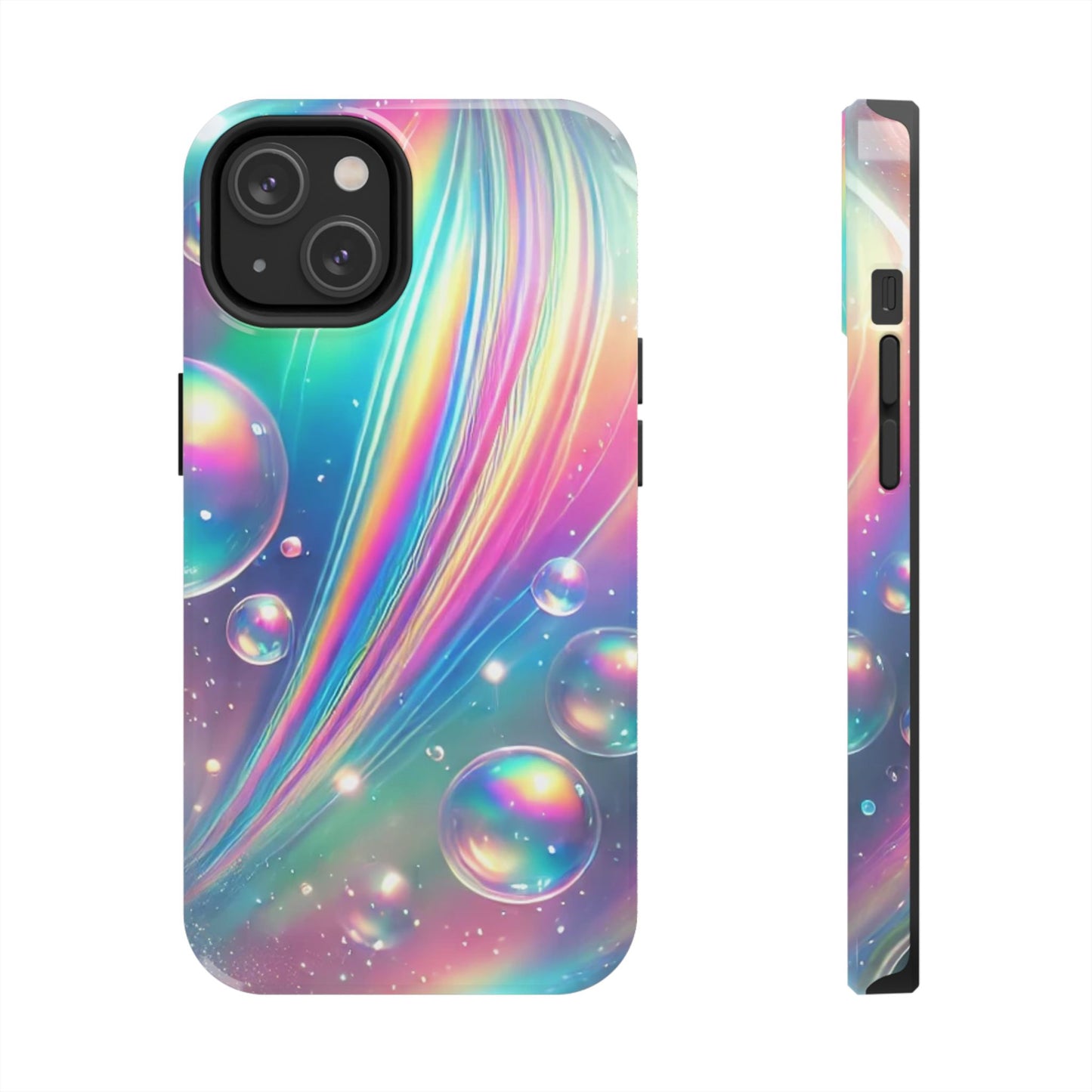 Iridescent colorful Tough Phone Cases