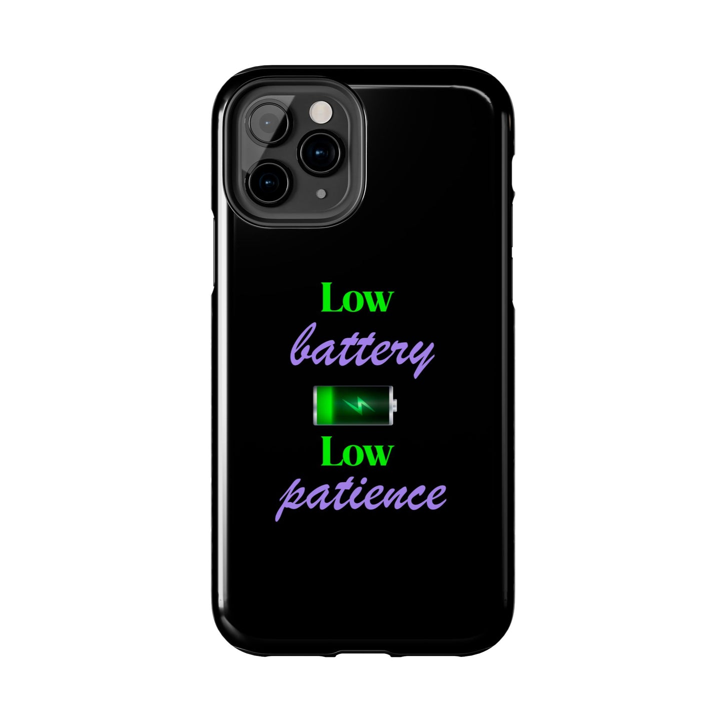 Low battery Tough Phone Cases