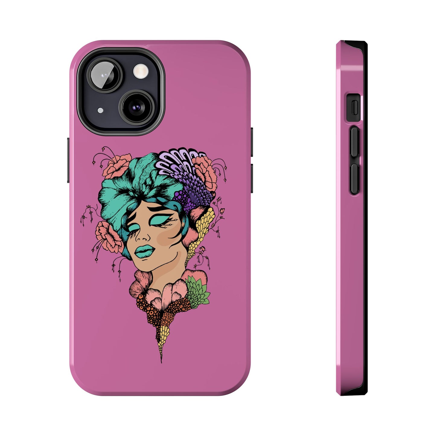 Floral Woman Tough Phone Cases