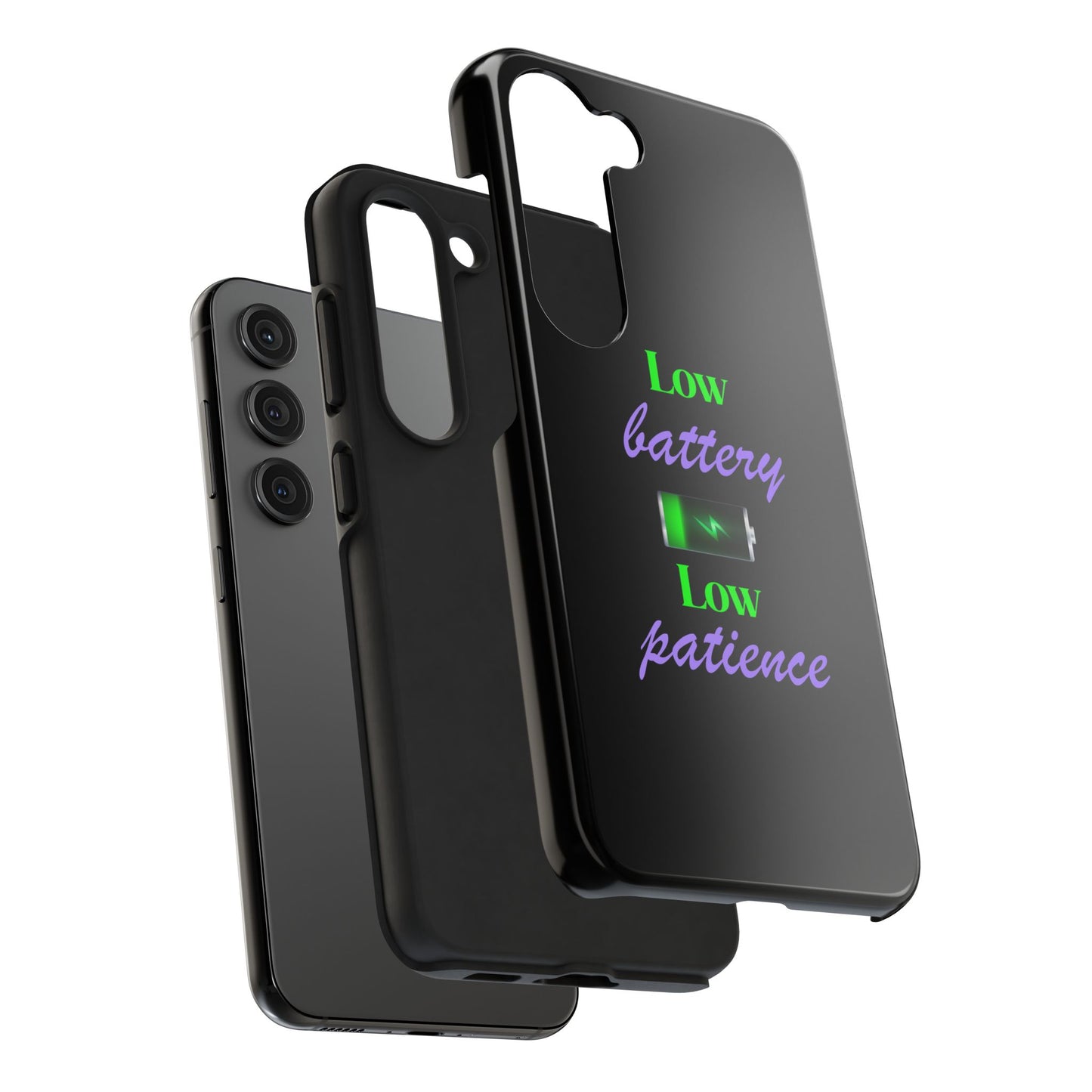 Low battery Tough Phone Cases