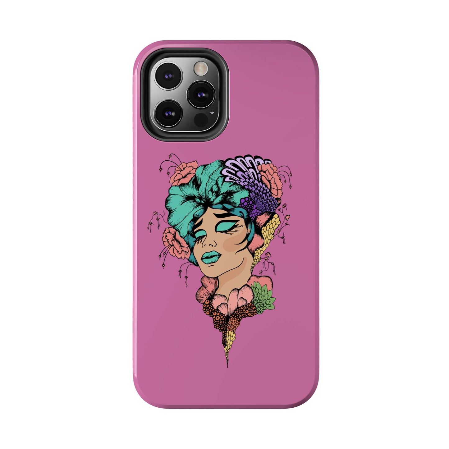 Floral Woman Tough Phone Cases