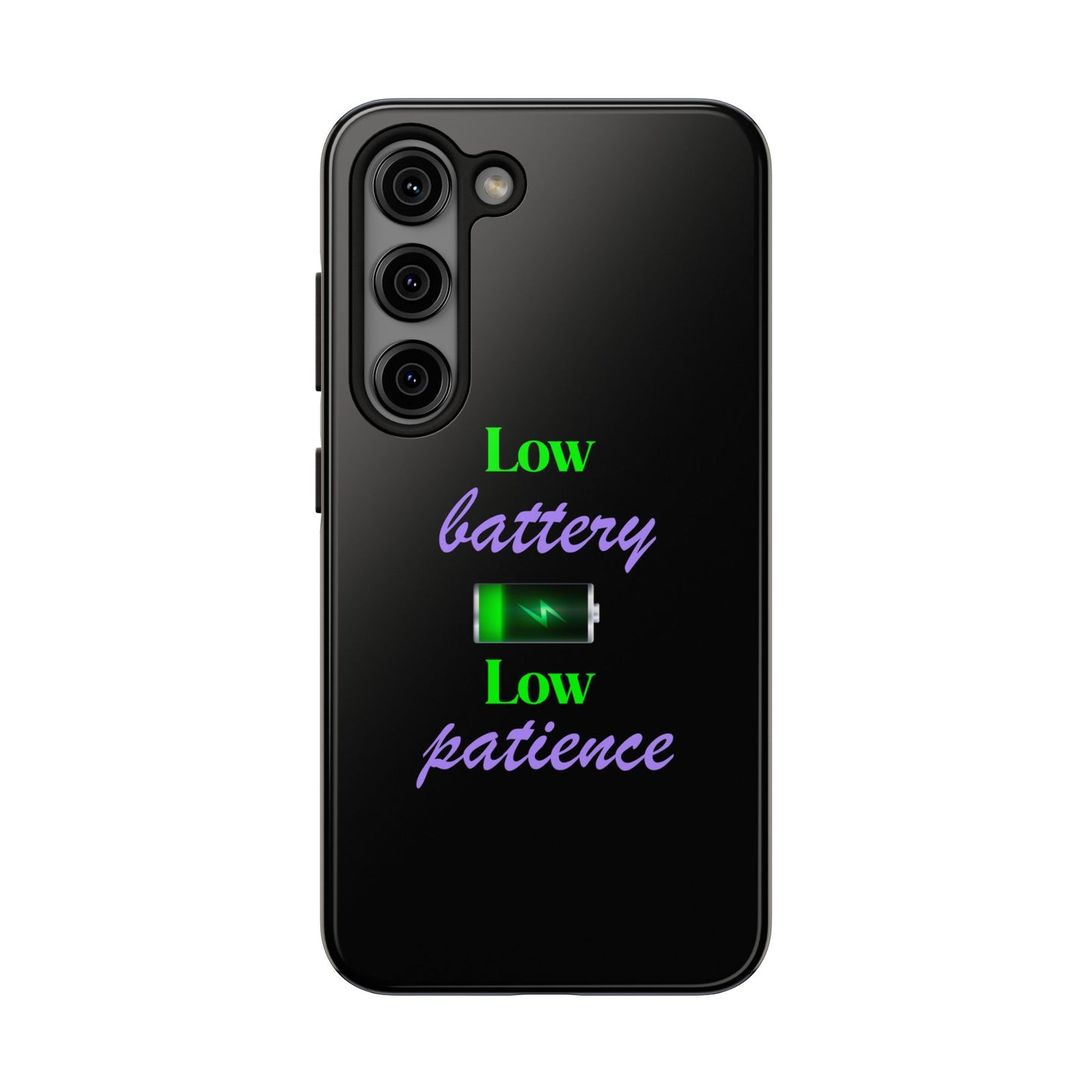 Low battery Tough Phone Cases