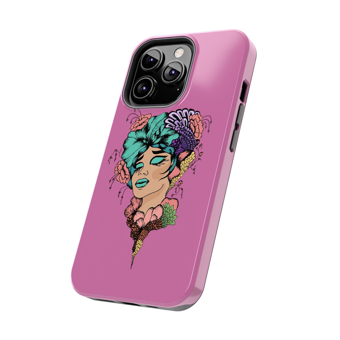 Floral Woman Tough Phone Cases