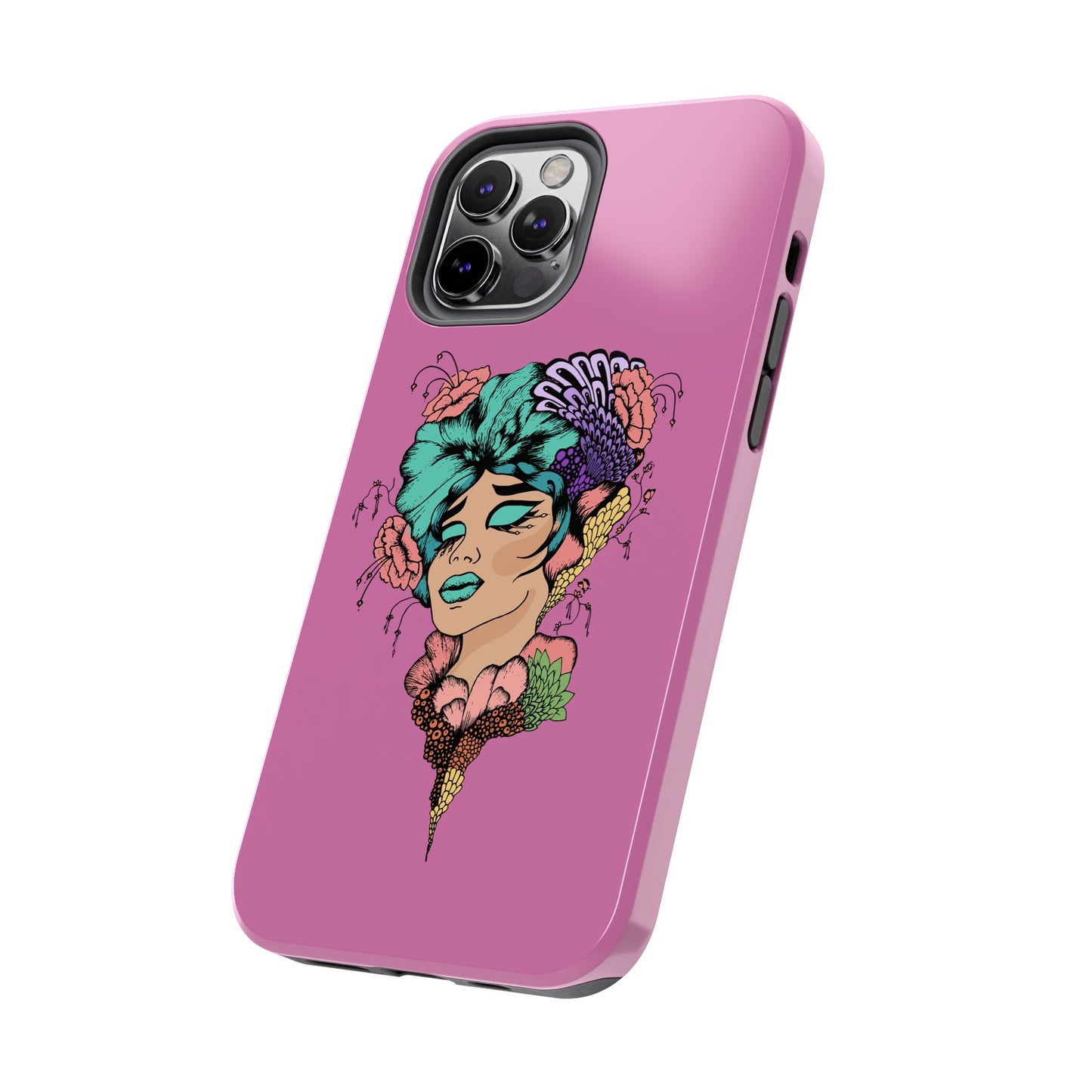 Floral Woman Tough Phone Cases