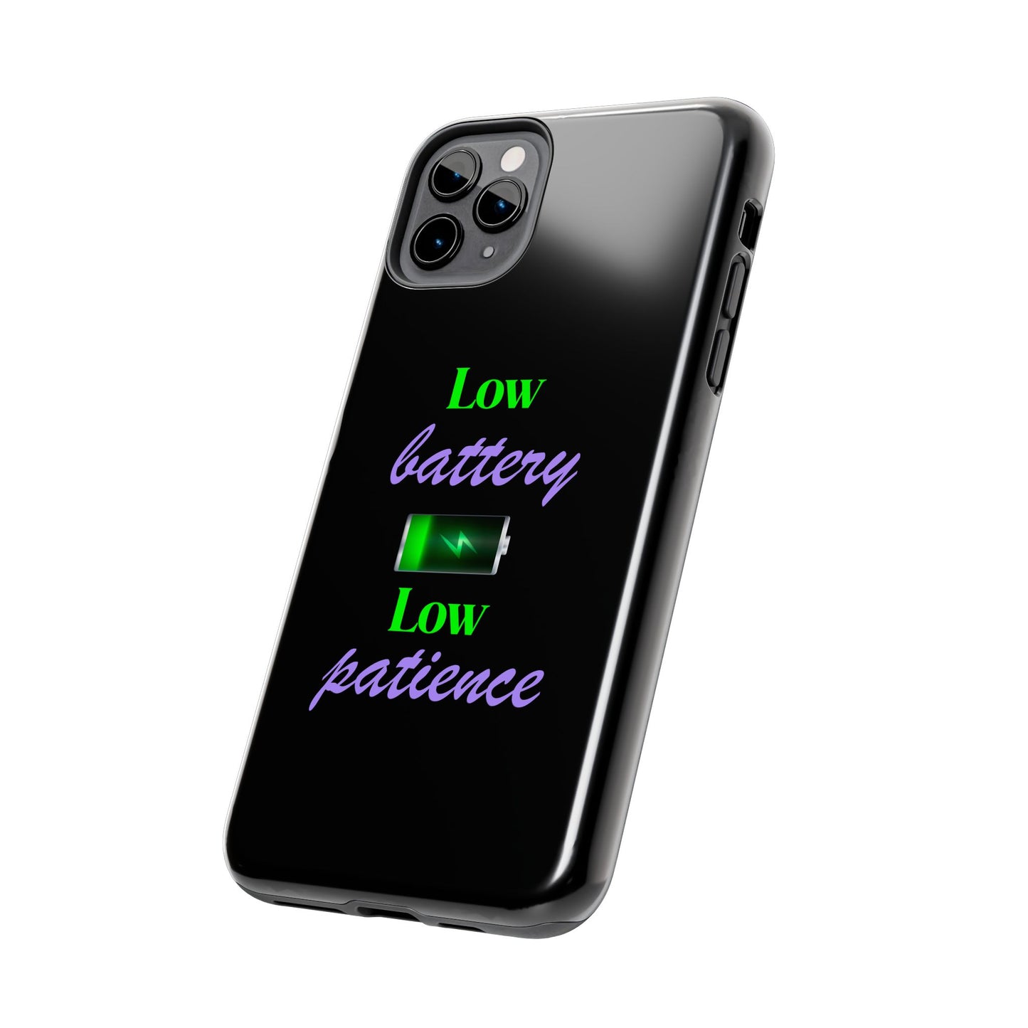 Low battery Tough Phone Cases