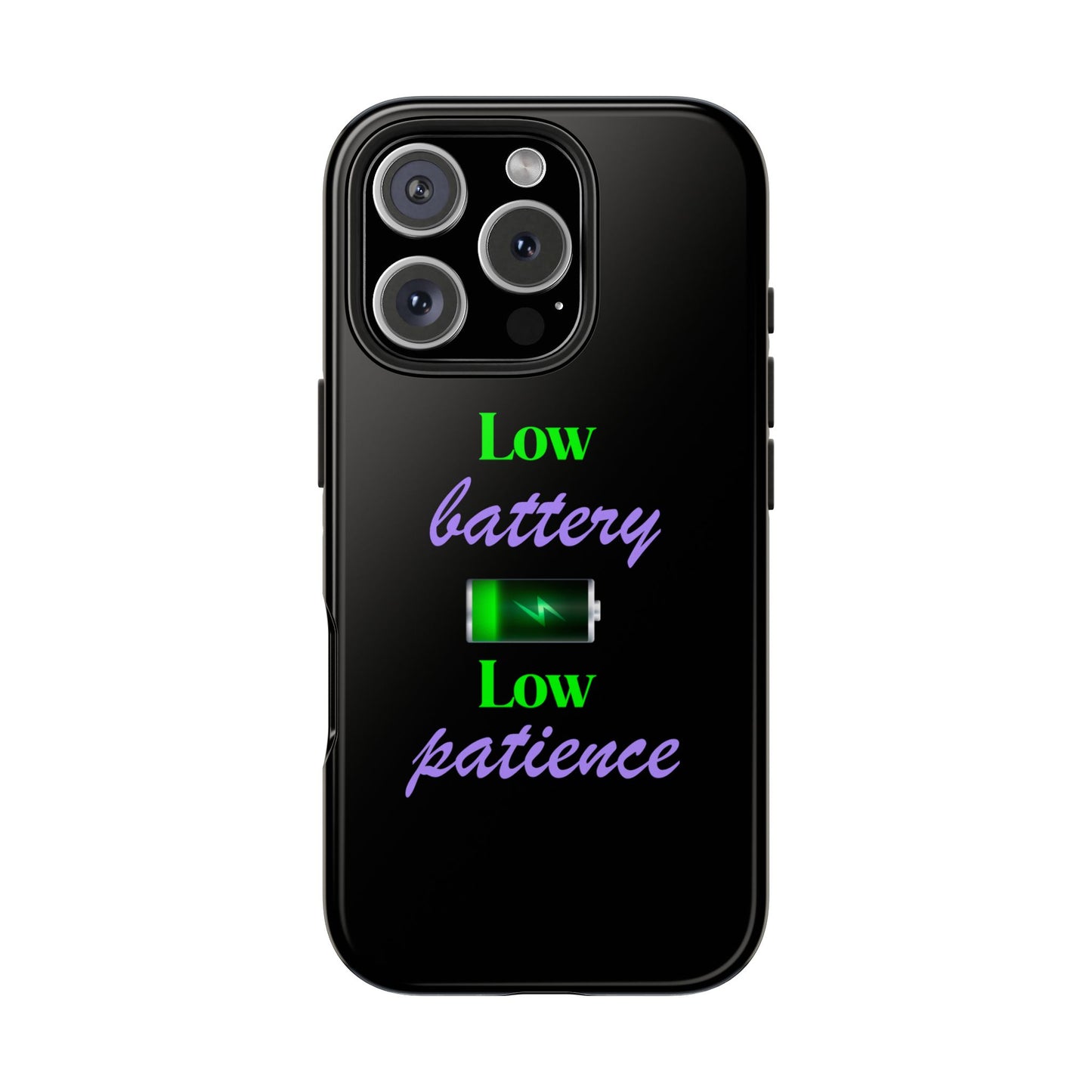 Low battery Tough Phone Cases